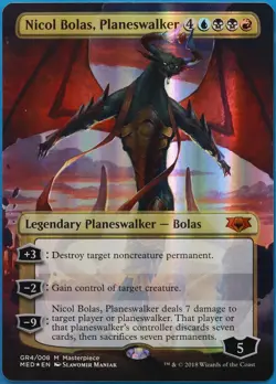 Nicol Bolas, Planeswalker (FULL-ART) FOIL Mythic Edition MINT (512080) ABUGames - Image 1