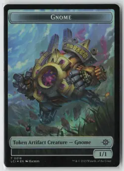 Dinosaur Token Gnome LP Foil 1 Universes Beyond: Jurassic World Collection MTG - Image 2