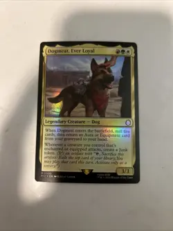 MTG Dogmeat, Ever Loyal [Fallout] Foil Near Mint Magic - Image 1