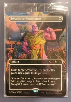 Magic the Gathering PSA Magazine Promo Swords to Plowshares Thanos *New Sealed* - Image 1