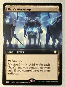 MTG / Urza's Workshop / BRC / #51 / Regular (Extended Art) / Rare / NM - Image 1