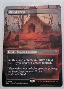 MTG - Lorwyn Eclipsed: Blood Crypt (0349) - Borderless Rare - Near Mint - Image 1