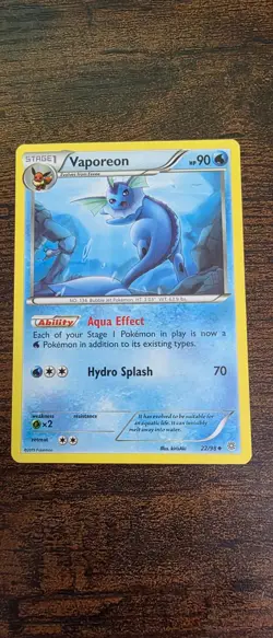 Vaporeon 22/98 Uncommon Ancient Origins Pokemon Lightly Played - Image 1