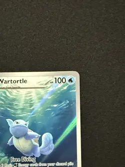 Pokemon TCG Wartortle 171/165 SV 151 Illustration Rare Holo English HP 100 - Image 3