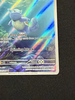 Pokemon TCG Wartortle 171/165 SV 151 Illustration Rare Holo English HP 100 - Image 5