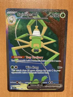 Spidops ex 243/198 Full Art Ultra Rare Scarlet Violet Pokemon Card NM Fast Ship - Image 1