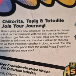 Pokemon TCG Mega Evolution Ascended Heroes Deluxe Pin Box 3 Promos 5 Packs - Image 4