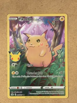 Pokemon TCG Pikachu 005/025 Holo 25th Anniversary Celebrations NM - Image 2