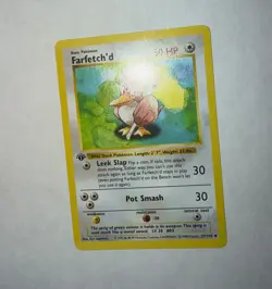 Pokemon - Farfetch’d 1st Edition Shadowless Base Set 27/102 WOTC Vintage - Image 2