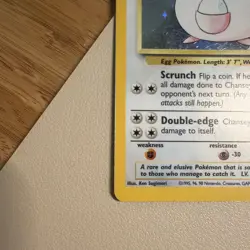 1999 Pokemon TCG Base Set Unlimited Chansey 3/102 Holo Rare English LP - Image 2