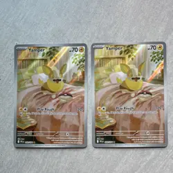 Pokemon TCG Me02 Phantasmal Flames Yamper 099/094 IR Holo EN Lot of 2 - Image 1