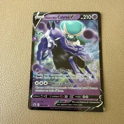 Pokemon TCG Ice Rider Calyrex V Shadow Rider V Full Art Lot (2) Chilling Reign - Image 4