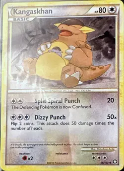 Kangaskhan 36/102 Uncommon HGSS Triumphant Pokemon Lightly Played - Image 1