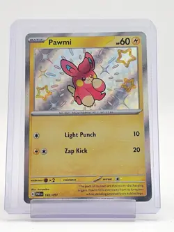 PAWMI 2024 POKEMON PALDEAN FATES SHINY RARE #142/091 Q3716 - Image 1