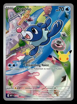 Popplio MEP 045 First Partner Illustration Rare Promo Pokemon NM - Image 1