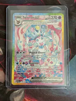 Pokemon SV Prismatic Evolutions Sylveon EX SIR 156/131 Special Illustration Rare - Image 3