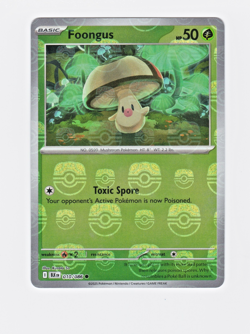 Foongus 010/086 Master Ball Reverse Holo SV Black Bolt NM Pokemon - Image 1