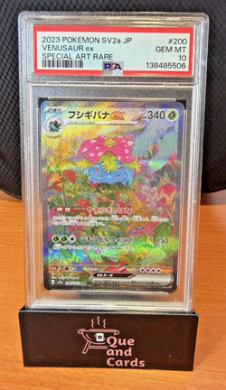 2023 Pokemon SV2a JP Special Art Rare Venusaur EX #200/165 PSA 10 Gem Mint - Image 3