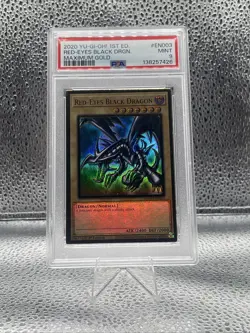 Yugioh Red Eyes Black Dragon Maximum Gold MAGO-EN003 Psa 9 - Image 1