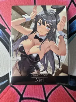 Mai Bunny Senpai ACG Goddess Story Waifu Anime Custom Card - Image 1