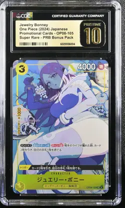 CGC 10 PRISTINE Japanese One Piece 2024 Jewelry Bonney OP08-105 PRB Storage Box - Image 1