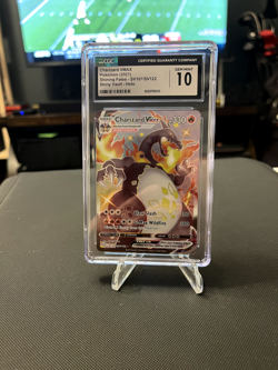 CGC 10 GEM MINT Charizard VMAX Shining Fates SV107/SV122 Shiny Vault Pokemon - Image 1