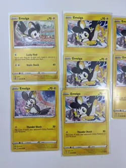 Emolga - Pokemon TCG Lot Of 9 Cards Common Reverse Holo - Image 3