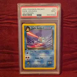 2000 Pokemon Team Rocket Dark Golduck 1st Edition #37 PSA 9 Mint WOTC Vintage - Image 1