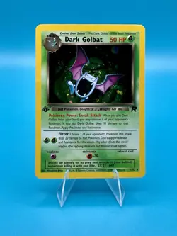Pokemon 1999 1st Edition Dark Golbat 7/82 Team Rocket Set Holo Foil Vintage NM - Image 1