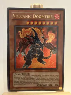 Yugioh Volcanic Doomfire FOTB-EN008 Ultra Rare LP - Image 1