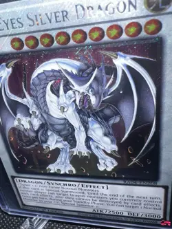 Yugioh! Azure-Eyes Silver Dragon - RA04-EN208 - Platinum Secret Rare - 1st Ed NM - Image 2