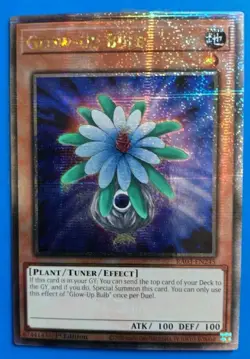 Near Mint Yugioh Glow-Up Bulb - RA03-EN245 - Quarter Century Secret Rare - Image 1