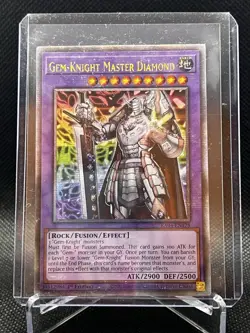 Yugioh! TCG- Gem-Knight Master Diamond - Quarter Century Secret Rare- RA04-EN178 - Image 1