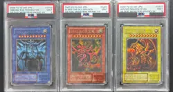 PSA 9 Slifer G4-01 Obelisk G4-02 Ra G4-03 Secret Rare Promo YuGiOh Japanese Mint - Image 1