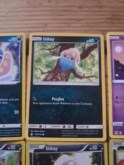 Inkay & Malamar 9 Pokemon Card Lot Various Sets - Image 3
