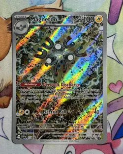 Pokemon TCG Magneton SVP 159 Black Star Promo Holo Card Surging Sparks - Image 1