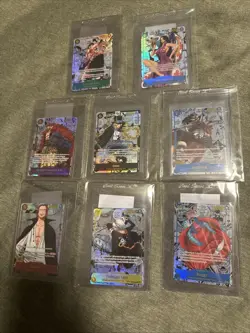 One Piece TCG Manga Lot, English. 8 Cards Ranging From OP01-OP10 - Image 1