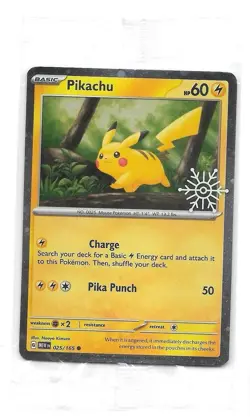 Pikachu - (Holiday Calendar) 025/165 Sealed Miscellaneous Cards & Products Holo - Image 1