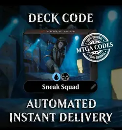 MTGA MTG Magic Arena Code Card Welcome Booster Deck Sneak Squad - INSTANT EMAIL - Image 1