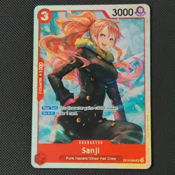 OP10-005 Sanji SR One Piece Card Game Royal Blood TCG English Playset - Image 1