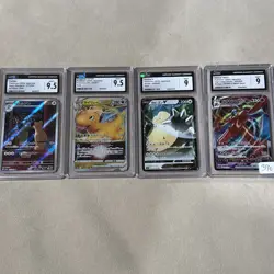 4 Card Graded lot. Pokemon deoxys vmax , snorlax v, draginite v star , Persian - Image 1