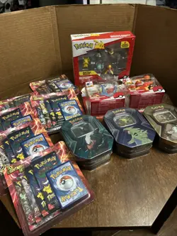Huge Pokemon lot- Brand New Cards Tins Figures - Image 1