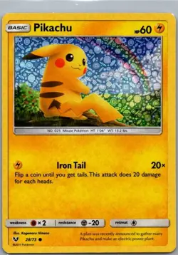 #028/073 Pikachu Miscellaneous Cards & Products Promo General Mills Sequin Holo - Image 1