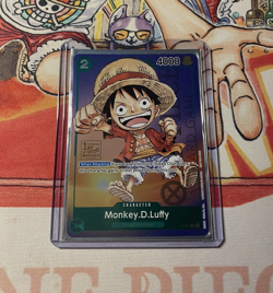 Monkey D. Luffy P-037 One Piece Promo Card TCG 1st Anniversary Stamped Foil NM - Image 1