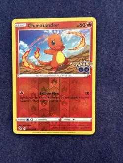 Charmander 008/078 Reverse Holo Pokemon Go Pokemon TCG Card - Image 1