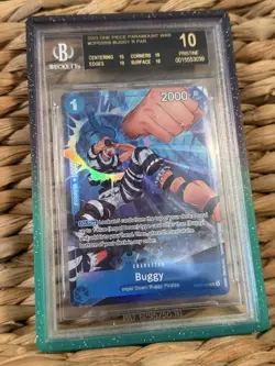 2023 One Piece - Buggy Alt Art Paramount War OP02-058 BGS 10 Black Label - POP 7 - Image 3
