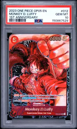 2023 ONE PIECE OP05-AWAKENING OF THE NEW ERA #012 MONKEY D. LUFFY PSA 10 - Image 1