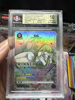 2024 Union Arena Code Geass Promo: #UEPRCGH1077 C.C. R Winner Top 4 BGS 10 - Image 1