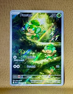 Pokemon TCG Pansage Illustration Rare Holo Black Bolt English Card 089/086 - Image 2