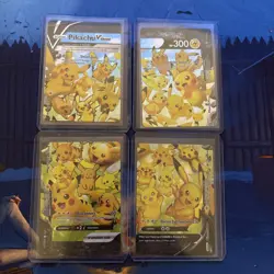 ULTRA RARE Pikachu V-Union 4-Card Set Pokemon TCG SWSH139-142 Holo Promo - NM - Image 1